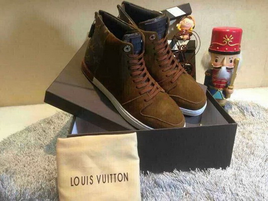 LV High-Top Fashion Men Shoes--040